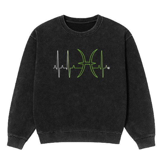 Pisces Astrology Sign Hebeat February March Mineral Wash Sweatshirts