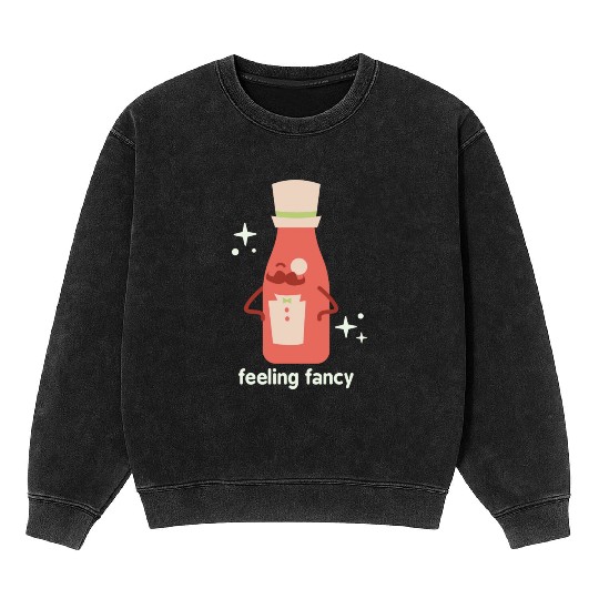 Feeling Fancy aesthetic nature Mineral Wash Sweatshirts