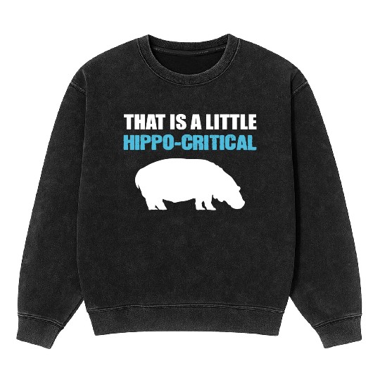 Little Hippo-Critical Zookeeper Or Animal Lover Gi Mineral Wash Sweatshirts