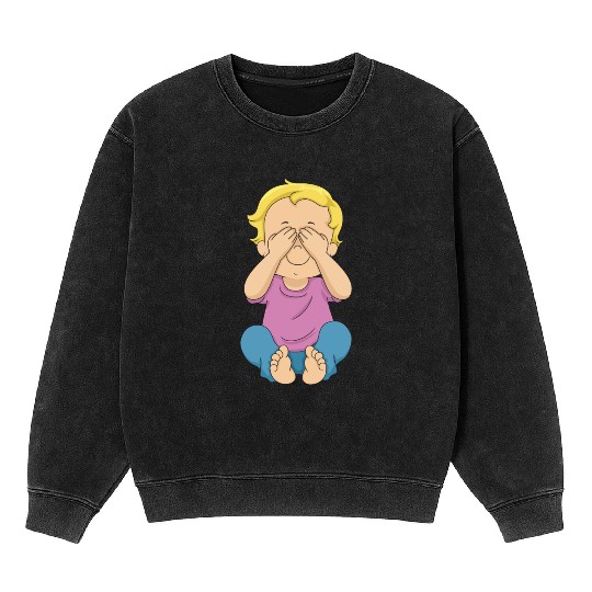 Peek-a-Boo Kid Mineral Wash Sweatshirts