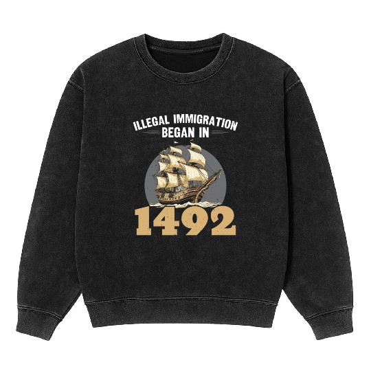 Aboriginal Indians Indigenous Native American Day Mineral Wash Sweatshirts