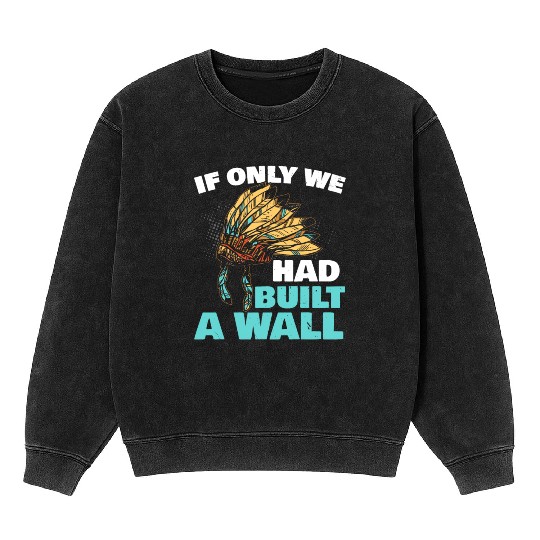 Aboriginal Indians Indigenous Native American Day Mineral Wash Sweatshirts