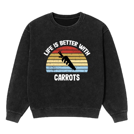 Carrot Mineral Wash Sweatshirts