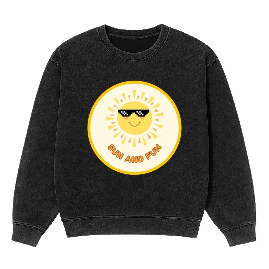 Radiant Vibes, Endless Summer Fun Mineral Wash Sweatshirts