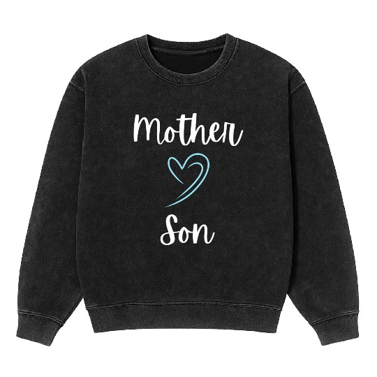 Mother Son Bond Mineral Wash Sweatshirts