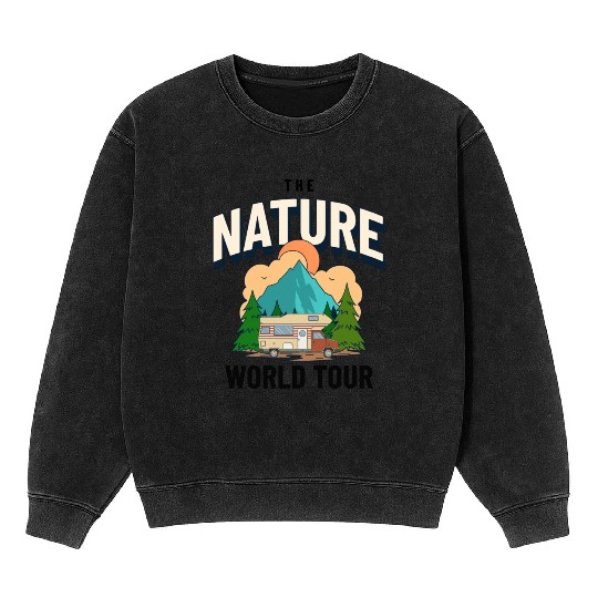 Rv World Tour Nature Is Calling Mineral Wash Sweatshirts