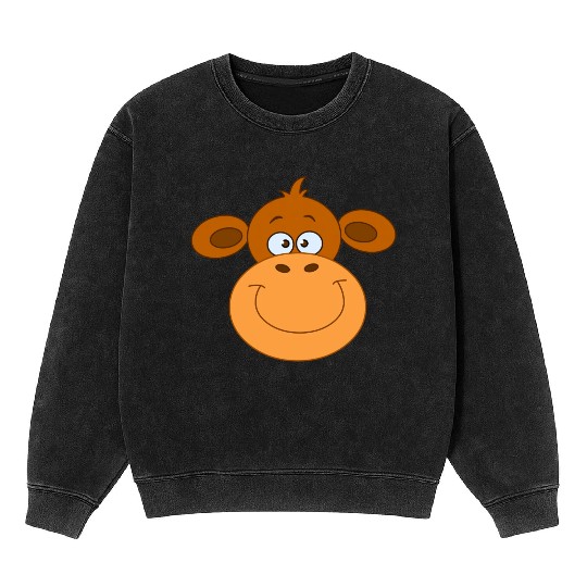Monkey Face Mineral Wash Sweatshirts