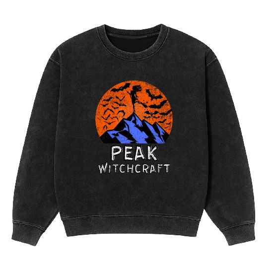 Peak Witchcraft Mountain Witch Mineral Wash Sweatshirts