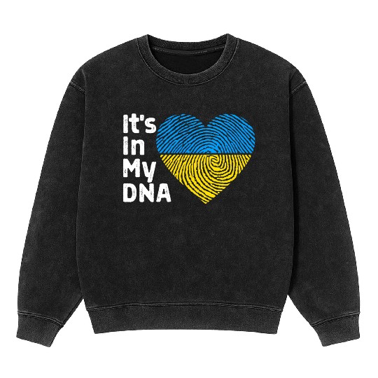 It'S In My Dna Ukraine I Stand With Ukraine Mineral Wash Sweatshirts