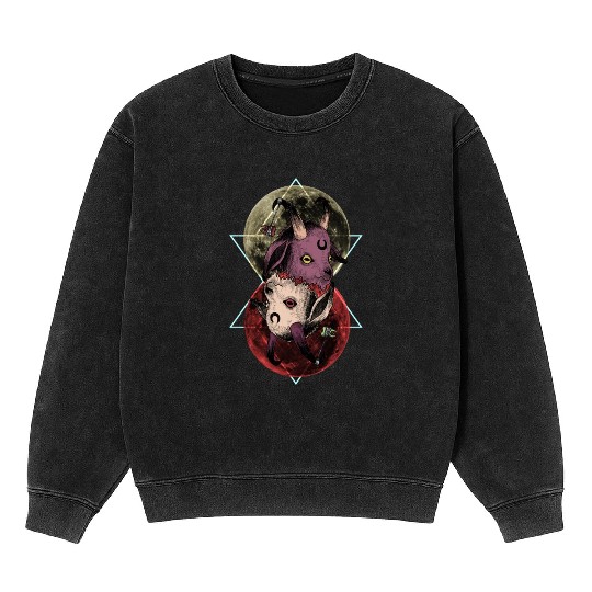 As Above So Below Goat Mineral Wash Sweatshirts