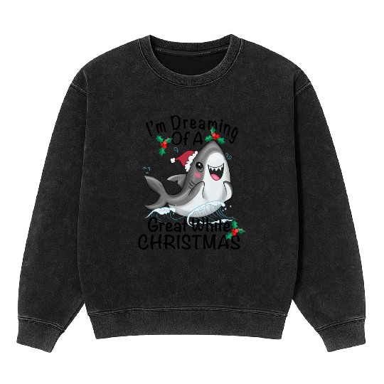 Great White Christmas Mineral Wash Sweatshirts