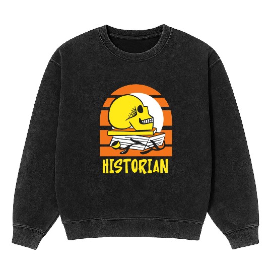Historian Historic Teacher History Job Mineral Wash Sweatshirts