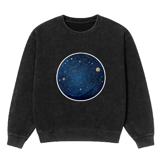 A Starry Night Mineral Wash Sweatshirts