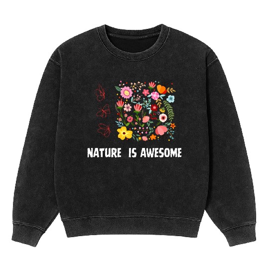 Wild flower Mineral Wash Sweatshirts