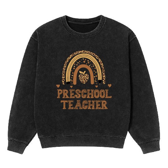 Pre School Teacher Pre Kindergarten Teacher Mineral Wash Sweatshirts