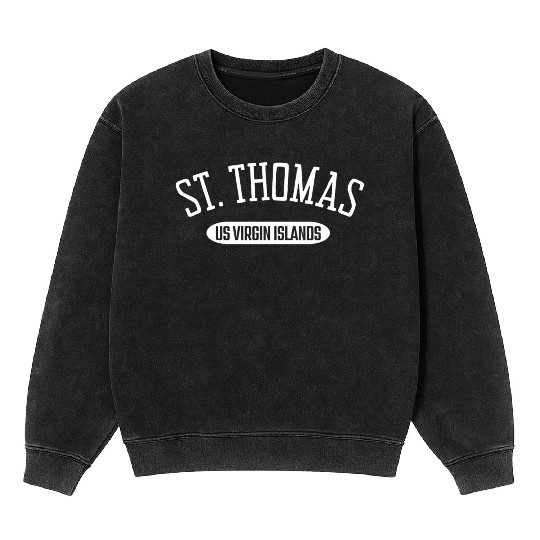 St Thomas Style St Thomas Us Virgin Islands Mineral Wash Sweatshirts