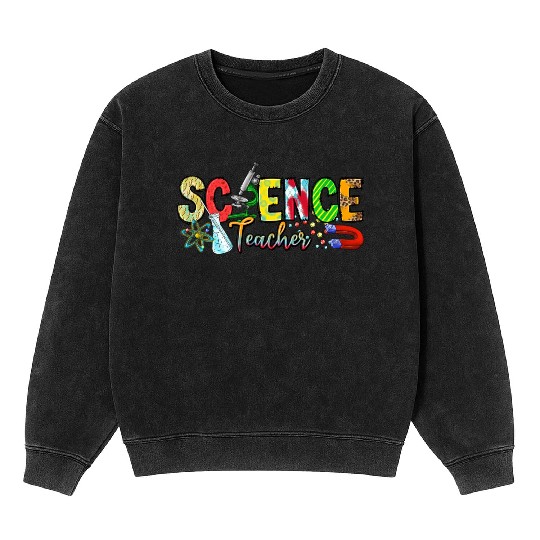 Science Teacher Mineral Wash Sweatshirts