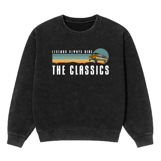 Classic Car Muscle Car Mechatronics Engineer Motor Mineral Wash Sweatshirts