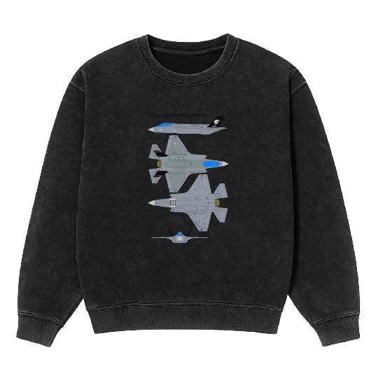Lockheed Martin F 35B Lightning Mineral Wash Sweatshirts