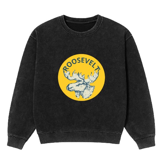 Teddy Roosevelt Bull Moose Py Mineral Wash Sweatshirts