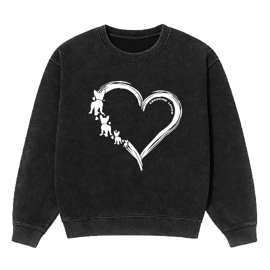 Frenchie Lover Mineral Wash Sweatshirts