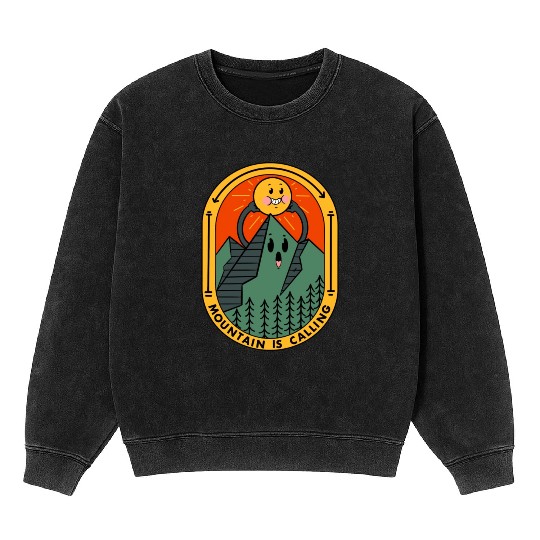 Mountain Is Calling Mineral Wash Sweatshirts