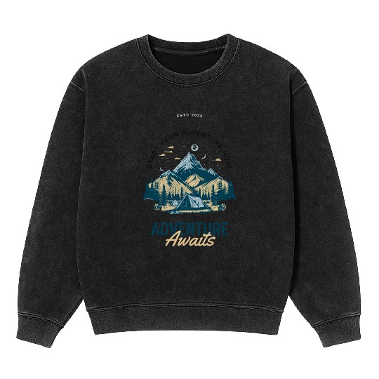 Start the adventure Mineral Wash Sweatshirts