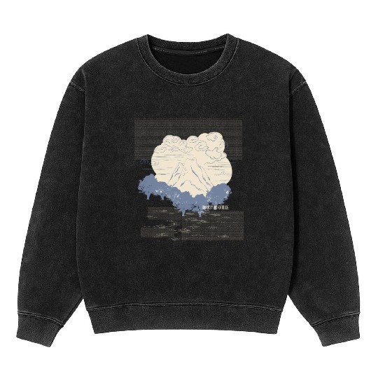 Ying And Yang Peace Of Mind Yoga Sayings Mineral Wash Sweatshirts