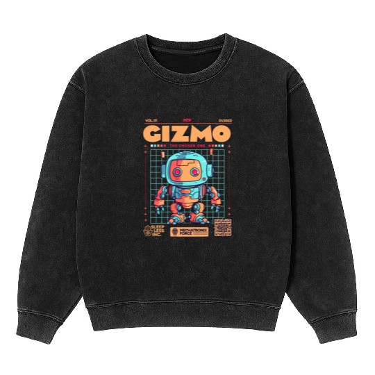 Gizmo Mecha Mineral Wash Sweatshirts