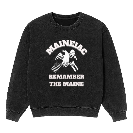 Maineiac Remamber Mineral Wash Sweatshirts State of Maine Mineral Wash Sweatshirts