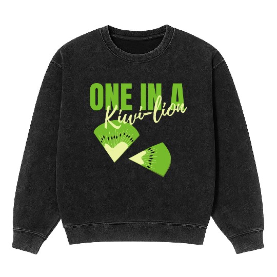 One In A Kiwi Lion Mineral Wash Sweatshirts