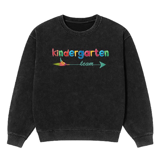 Kindergarten Teacher Team Mineral Wash Sweatshirts