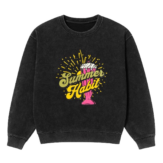 Summer Habit Mineral Wash Sweatshirts