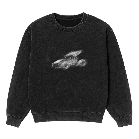 Sprint Car Mom Dirt Track Racing Racing Race Day Mineral Wash Sweatshirts