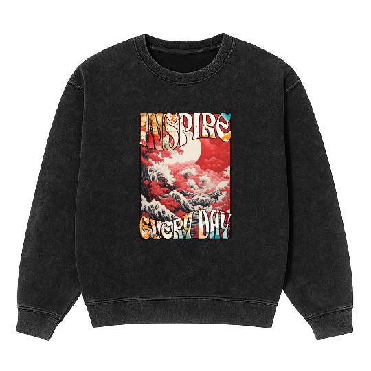Positive Vibes Series 01: Inspire Every Day 2 Mineral Wash Sweatshirts