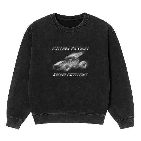 Sprint Car Mom Dirt Track Racing Racing Race Day Mineral Wash Sweatshirts