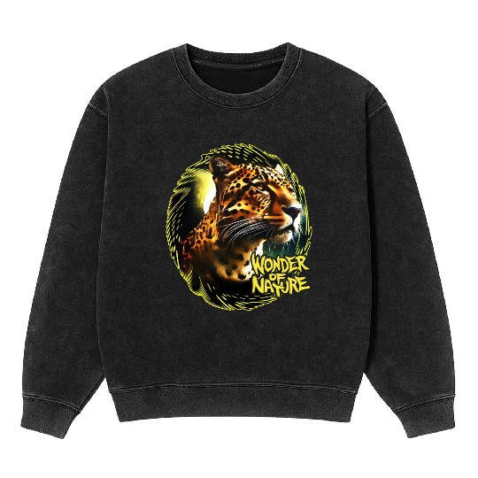 Moonlit Jaguar Mineral Wash Sweatshirts