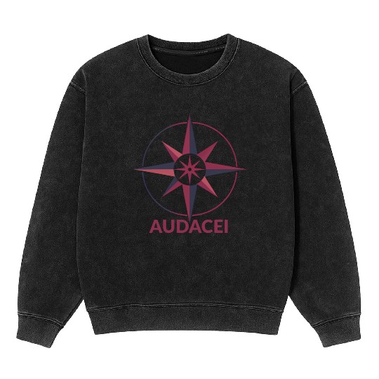 Courageous Evolution: Audacei Color Logo Mineral Wash Sweatshirts
