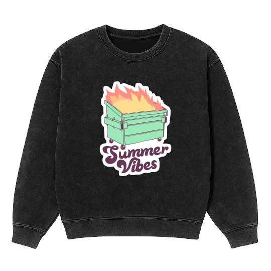 Living Hell: Summer Vibes Mineral Wash Sweatshirts