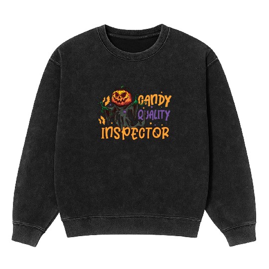 Scary Pumpkin Halloween Costume Autumn Fall Gift Mineral Wash Sweatshirts