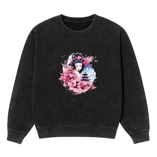 Geisha of Japan Mineral Wash Sweatshirts