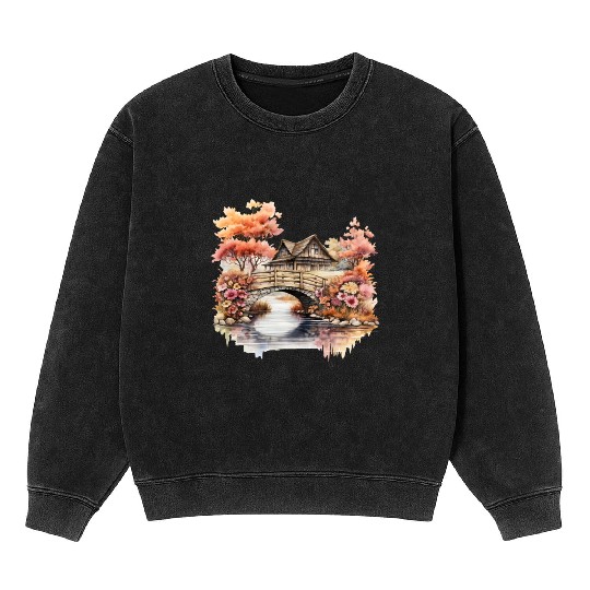 Wild Flowers Mineral Wash Sweatshirts Design - Funny gift