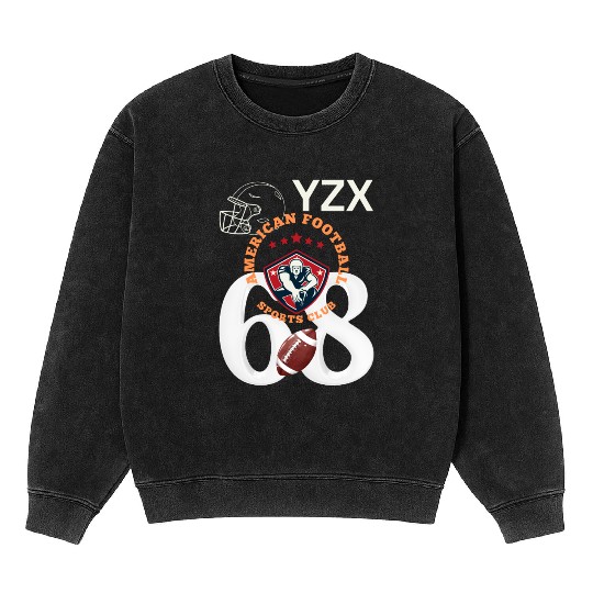 American football sports club Mineral Wash Sweatshirts