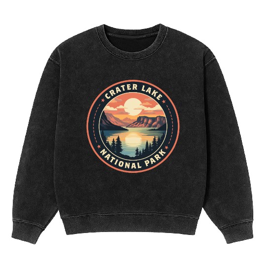 Crater Lake National Park Mineral Wash Sweatshirts