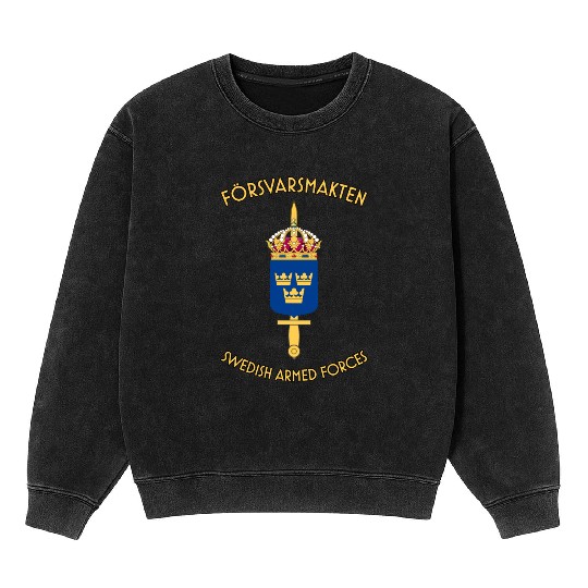 swedish armed forces Mineral Wash Sweatshirts