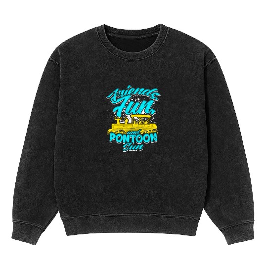 Friends, fun, and pontoon sun - Pontoon Mineral Wash Sweatshirts