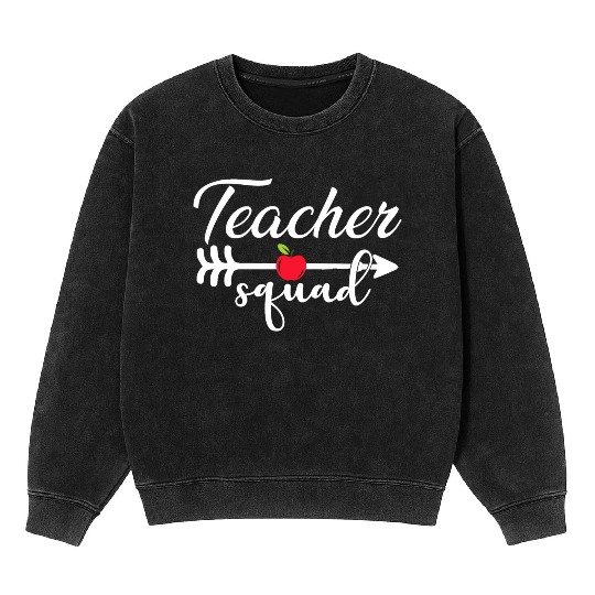 Teacher Squad Mineral Wash Sweatshirts