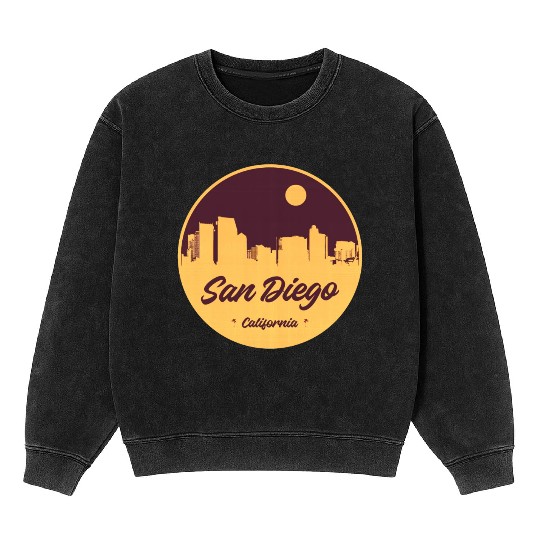 San Diego Skyline Mineral Wash Sweatshirts