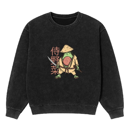 Avocado samurai Mineral Wash Sweatshirts
