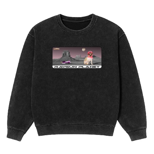 Raygun Planet Chihuahua Mineral Wash Sweatshirts